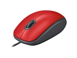 MOUSE USB LOGITECH M110 SILENT ROJO