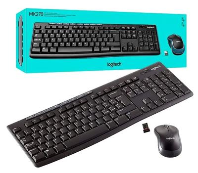 TECLADO Y MOUSE WIRELESS LOGITECH MK270