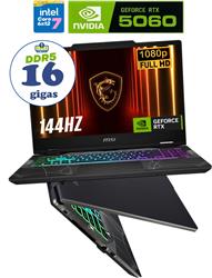 NOTEBOOK MSI CYBORG 15.6 FHD 144HZ CORE 7 240H 16GB D5 512GB RTX5060 W11