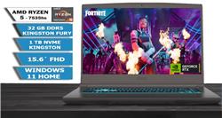 NOTEBOOK MSI THIN GAMER A15 15.6 FHD 144HZ RYZEN 5 7535HS 32GB 1TB RTX 4060 W11 BACKLIT