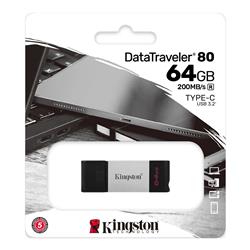 PENDRIVE 64GB KINGSTON DT80 USB-C