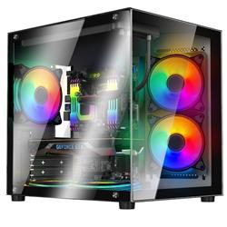GABINETE SENTEY A8 X5 FAN ARGB MICRO BLACK + VIDRIO TEMPLADO BK