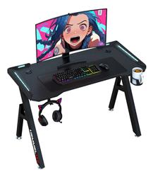 ESCRITORIO MESA GAMER HEMMEL H6 CON LUCES LED RGB