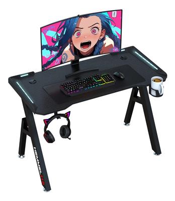 ESCRITORIO MESA GAMER HEMMEL H6 CON LUCES LED RGB