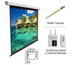 PANTALLA PROYECTOR INTELAID ELECTRICA C/CONTROL 3 