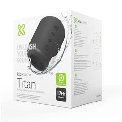 PARLANTE BLUETOOTH KLIPXTREME TITAN 12W IPX7 NEGRO