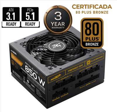 FUENTE PC 850W SENTEY MBP850 GM 80 PLUS BRONZE FULL MODULAR