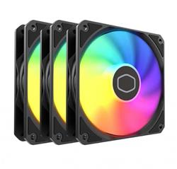 FAN COOLER PC 120MM COOLER MASTER MF120 LITE ARGB X3 PACK BLACK