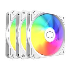 FAN COOLER PC 120MM COOLER MASTER MF120 LITE ARGB X3 PACK WHITE