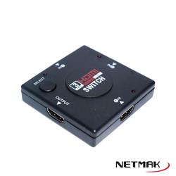SWITCH DIVISOR HDMI X3 ENTRADAS + 1 SALIDA