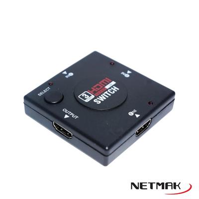 SWITCH DIVISOR HDMI X3 ENTRADAS + 1 SALIDA