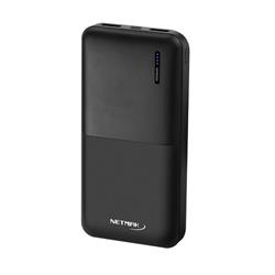 POWER BANK NETMAK 10.000 MAH BLACK (LED)