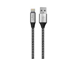 CABLE APPLE LIGHTNING IPHONE 1M 2.4A TELA (NISUTA)