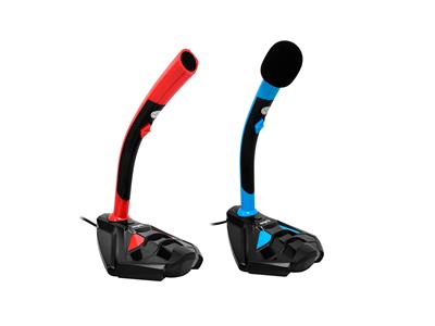 MICROFONO GAMING NISUTA PLUG 3.5MM CON SOPORTE CELULAR