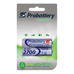 PILA RECARGABLE PROBATTERY AA 2700 MAH X2