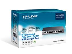 SWITCH TP-LINK 8P SMART 4P POE TL-SG108PE